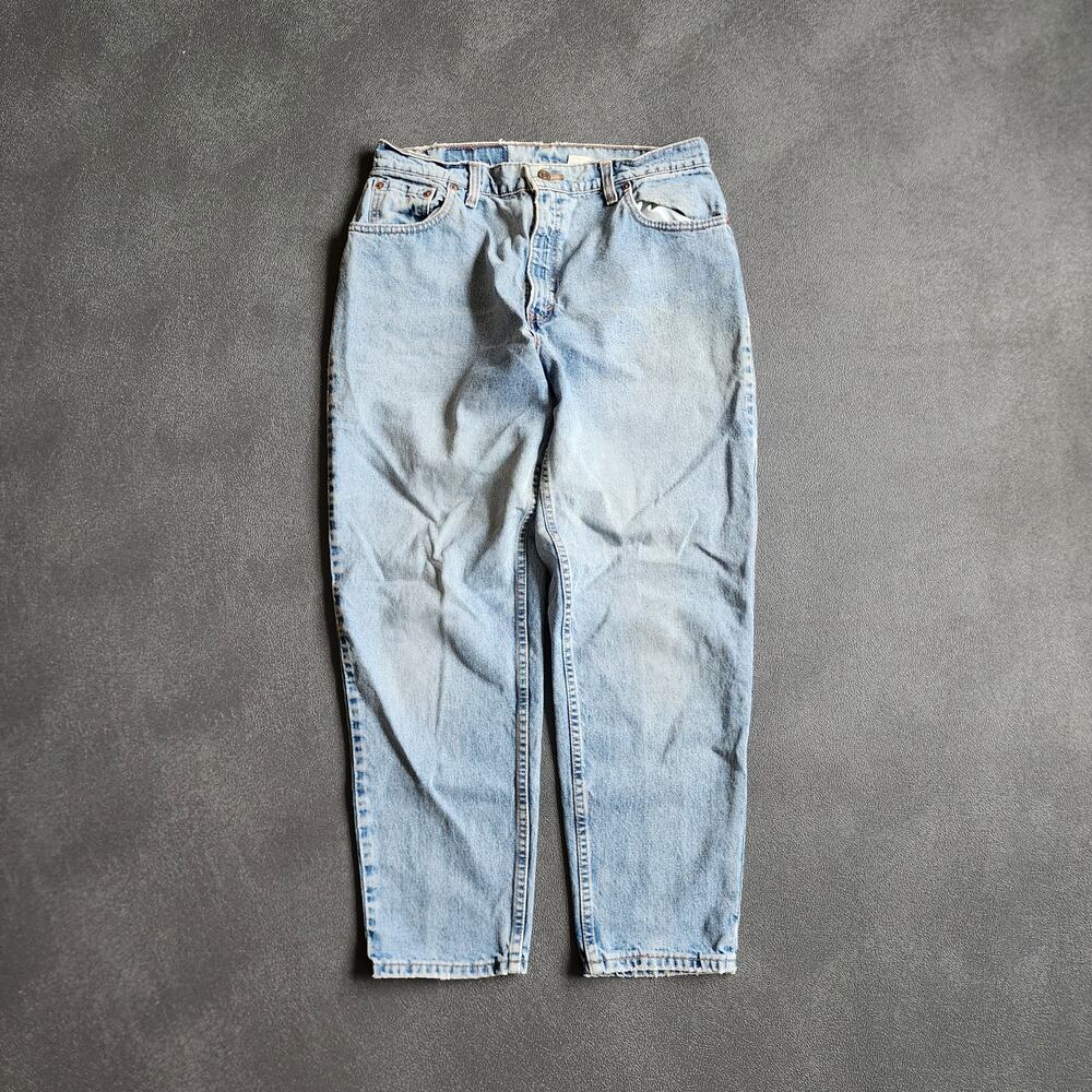 Vintage 90's Levi's 551 Relaxed Fit Blue Denim Jeans Petite 14